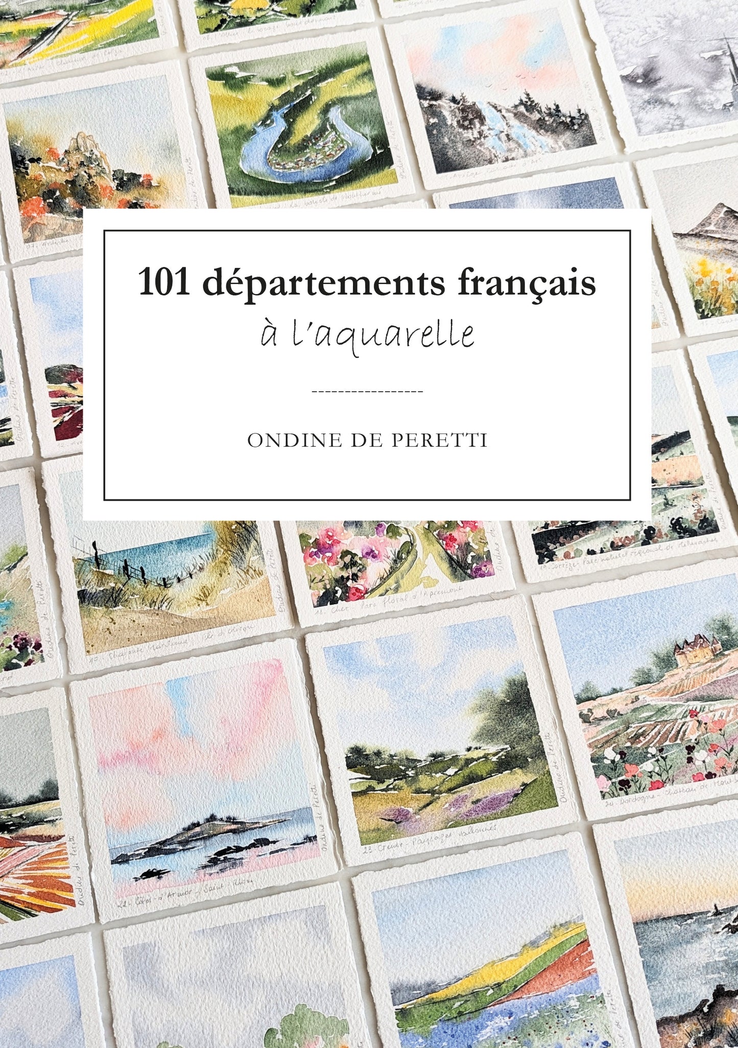 101 départements français à l'aquarelle