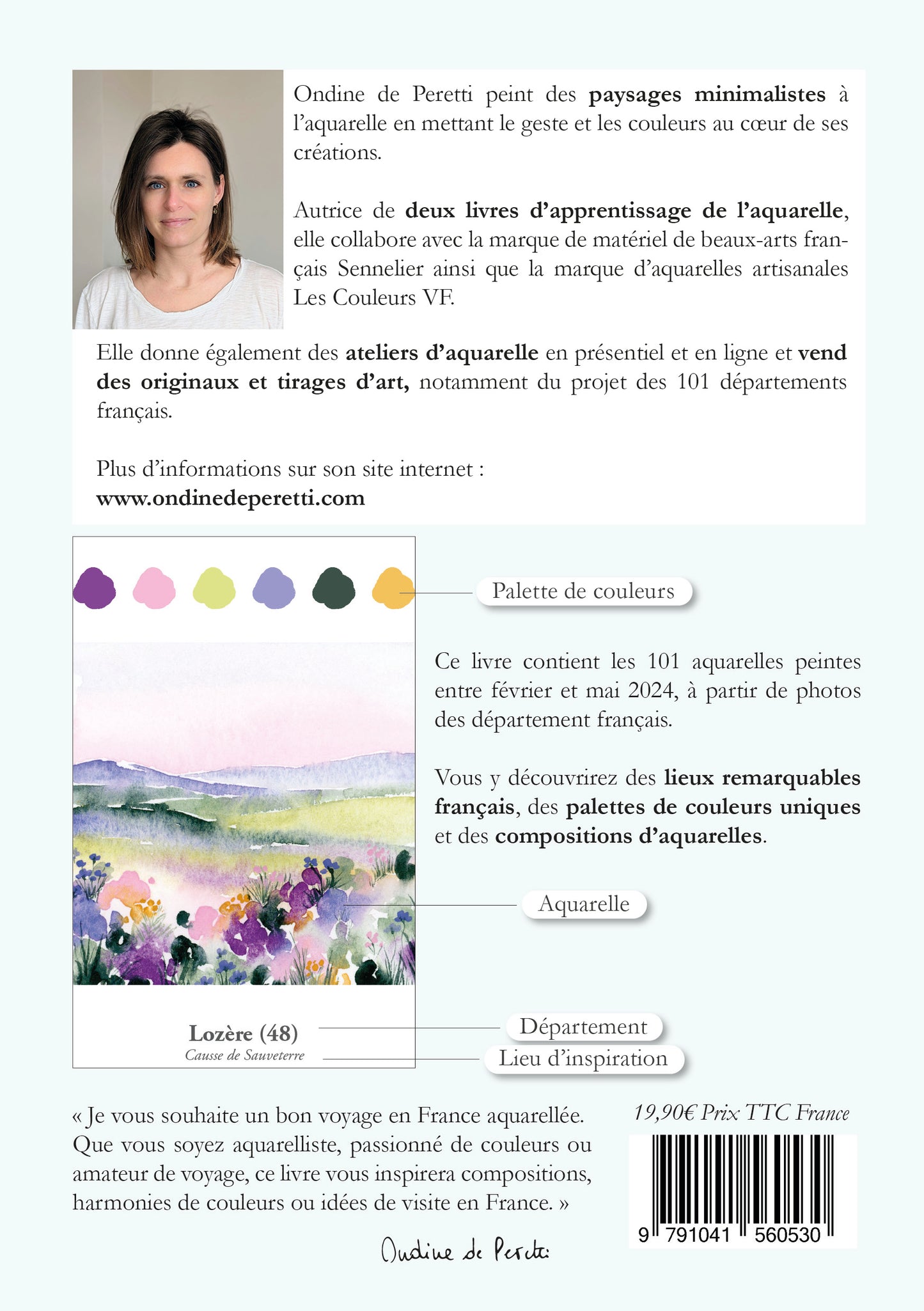 101 départements français à l'aquarelle