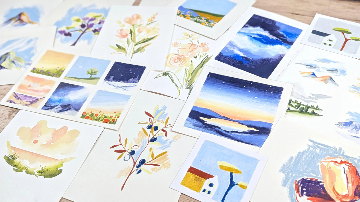 cours en ligne pastels aquarellables débutant