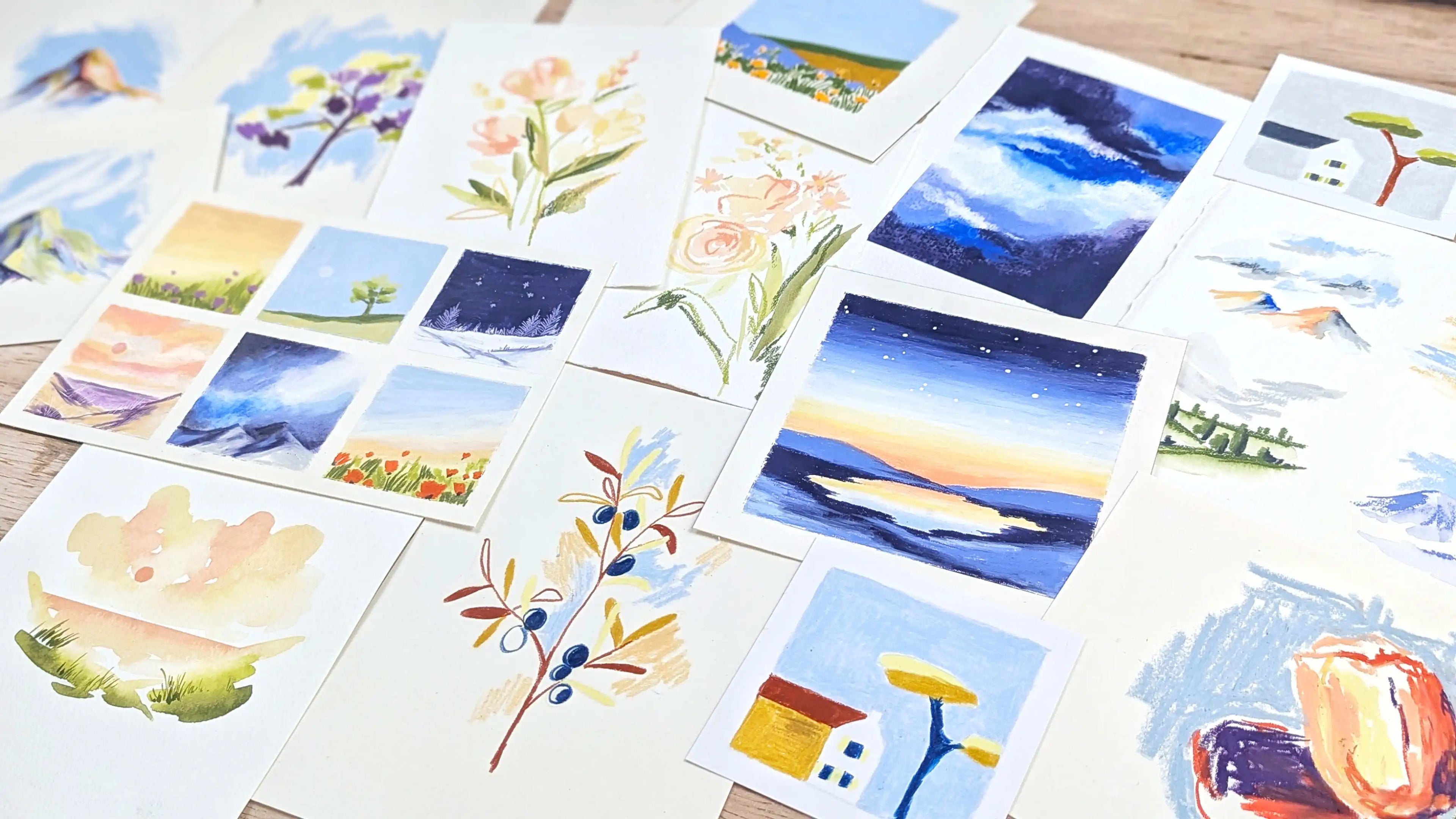 cours en ligne pastels aquarellables débutant