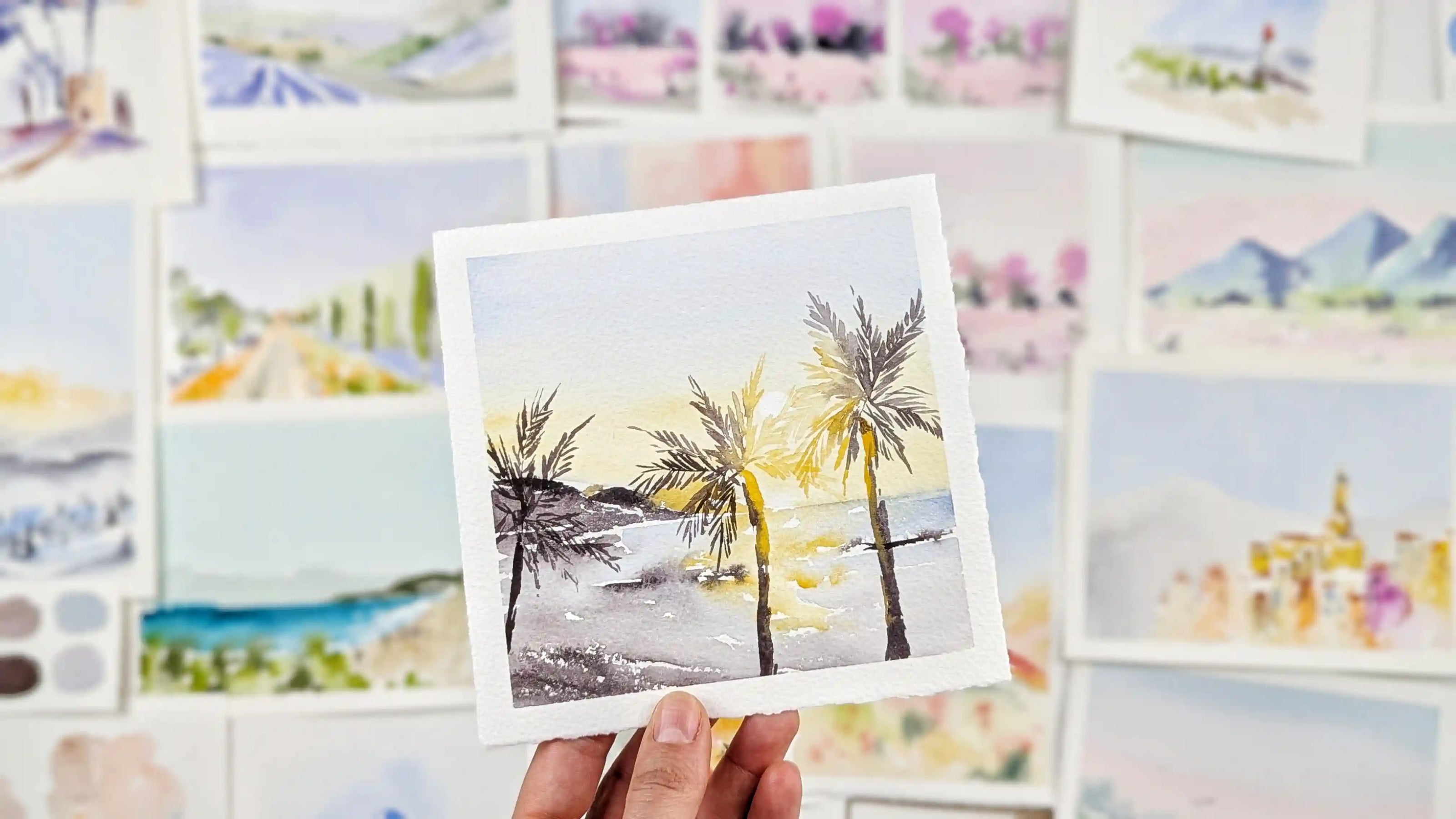 cours en ligne aquarelle niveau intermédiaire peindre à partir d'une photo