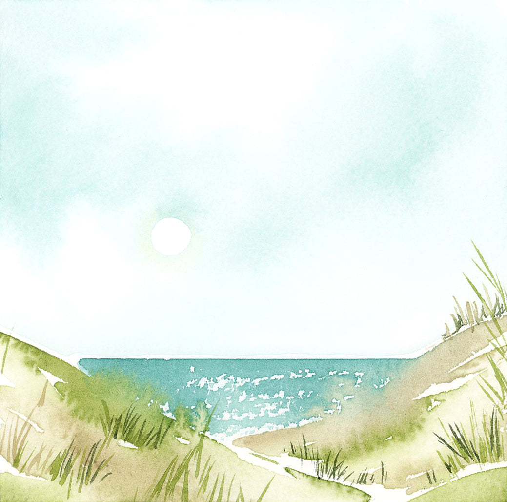 Paysage mer aquarelle tuto gratuit