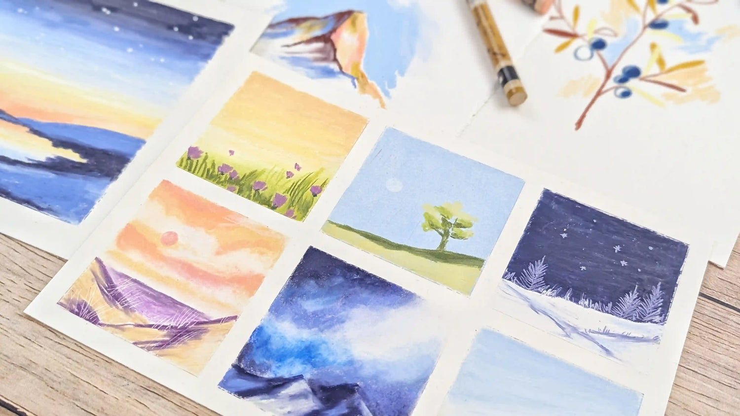 techniques sèches pastels aquarellables Neocolors II